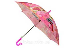 Дитячий яскравий парасольку тростину напівавтомат на 8 спиць зі свистком з малюнком Cute Girl топ