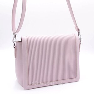 Жіноча рожева сумка через плече, невелика сумка з екошкіри, Красива сумка маленька, Сумка на кожен день