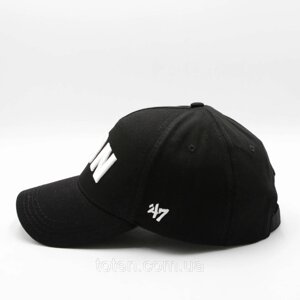 Стильний бейс ICON чорний з білою вишивкою, чоловіча/кепка/жіноча 59-60р., бейсболка з логотипом Айкон