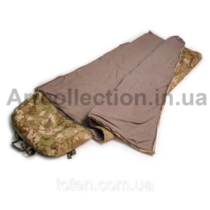 Армійський зимовий тактичний спальний мішок-ковдра, спальник для ЗСУ 210*75 до - 25 У подарунок каремат! топ