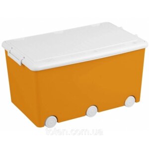 Багатофункціональний ящик з кришкою для іграшок mustard, помаранчевий