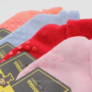 Теплі шкарпетки для дітей 5-6 років нековзні, Шкарпетки махрові з гальмами турецькі, шкарпетки антиковзні топ