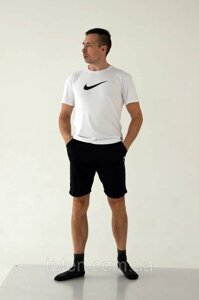 Чоловіча спортивна спортивна спортивна сутичка чоловічої т -сорочки з шортами Nike