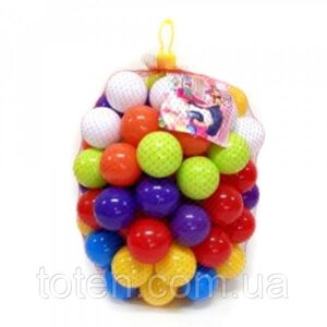 Кульки, м'ячики для наметів і сухого басейну 40 шт, d 6 см, м'які 02-412 Киндервей