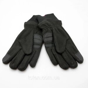 Рукавички жіночі - чоловічі, Sports Манжет рубчик, чорні зимові тіла рукавички, унісекс рукавички топ