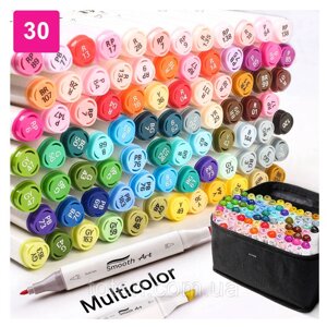 Набір двосторонніх маркерів Touch Multicolor 30 кольорів для малювання і скетчинга на спиртовій основі топ