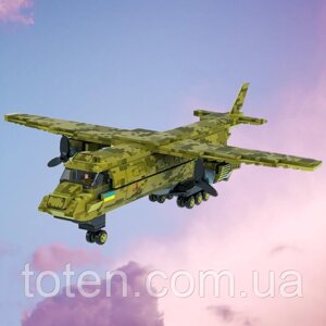 Конструктор літак військовий техніка українська армія 378 деталей