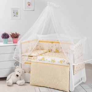 Комплект бампер-захист і постільна в дитяче ліжечко