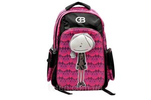 Шкільний рюкзак з пеналом для дівчинки середніх класів рожевий, фіолетовий дитячий шкільний портфель топ