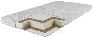 Матрац дитячий для ліжечка, кокос-поролон-кокос Lux Organic Cotton розміром 120х60х8 см