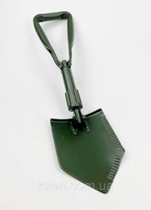 Потрійна лопата із пластиковим чохлом, колір олива. MIL-TEC Німеччина. Польова лопатка, армійська