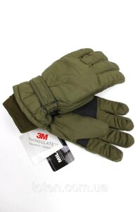 Теплі зимові рукавиці. Тактичні перчатки THINSULATE 3M Mil-Tec Німеччина олива. Розмір XL