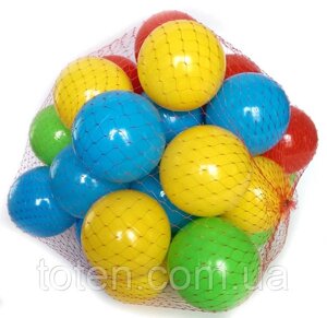 М'ячики кульки для дитячої намети і сухого басейну 32 штуки діаметр 7.2 див. Україна