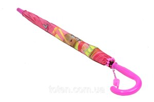 Яскравий дитячий парасольку тростину напівавтомат на 8 спиць зі свистком з малюнком ляльок LOL топ