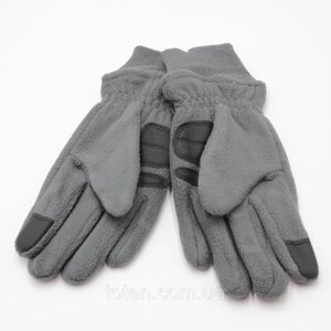 Сірі зимові тіла рукавички, унісекс рукавички, Рукавички жіночі - чоловічі, Sports Манжет рубчик топ