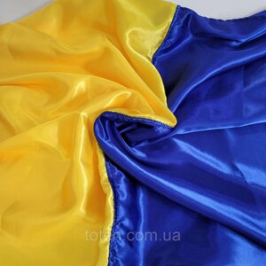 Прапор України великий патріотичний 95×150 см. Матеріал атлас