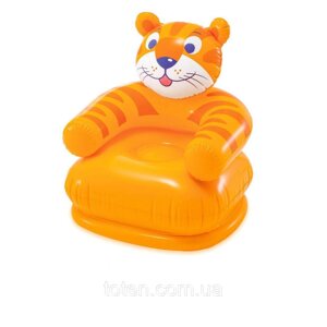Дитяче надувне крісло «Тигр» Intex 68556, 65 х 64 х 74 см, оранжеве топ в Харківській області от компании Интернет - Магазин "Детки - Конфетки"