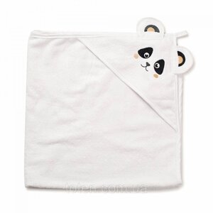 Рушник махровий дитячий Панда 100x100 см, White, білий