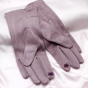 Фіолетові теплі рукавички, Жіночі рукавички кашемір, Зимові теплі сенсорні рукавички топ