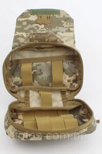 Аптечка армійська швидкого доступу зі знімною панеллю піксель сумка для ВСУ