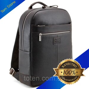 Коричневий шкіряний рюкзак чоловічий/жіночий міський рюкзак для ноутбука/планшету коричневий з шкіри формат А4 топ