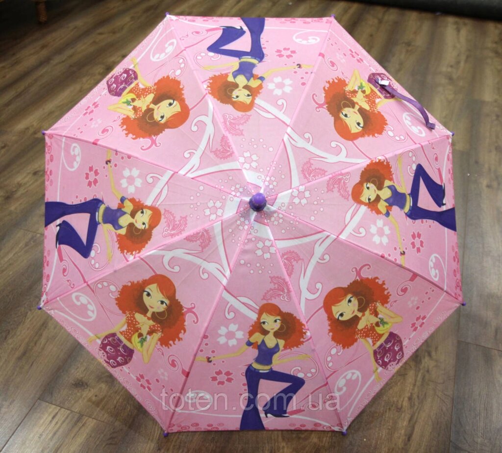Рожевий зонт трость для дівчаток Модниця (16677) ##от компании## Інтернет - Магазин "Дітки - Цукерки" - ##фото## 1