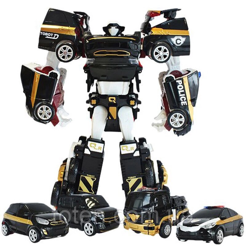 Тобот Кватран Трансформер 33 см робот+машинка 4 шт, Ігровий набір Tobot 508 Т від компанії Інтернет - Магазин "Дітки - Цукерки" - фото 1