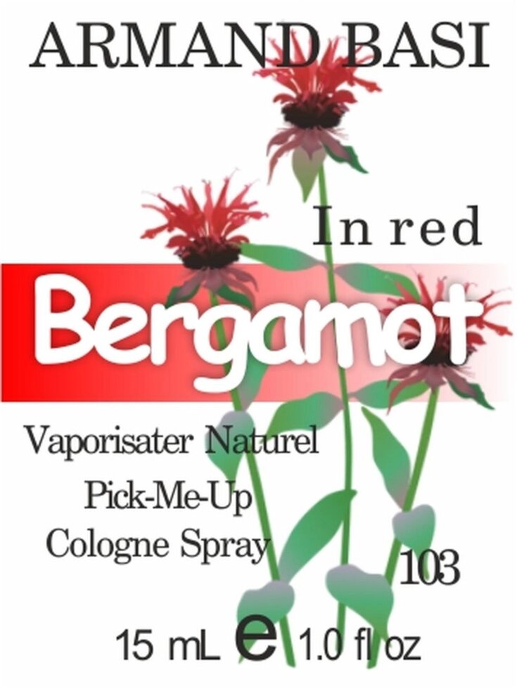 103 In Red від Armand Basi - 15 мл від компанії Reni Parfum | Ameli | Наливна парфумерія | Парфумерні масла | Флакони - фото 1