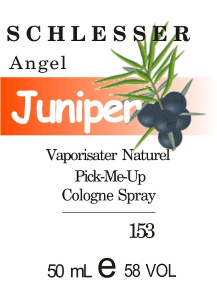 153 «Angel» від Schlesser - 50 мл від компанії Reni Parfum | Ameli | Наливна парфумерія | Парфумерні масла | Флакони - фото 1