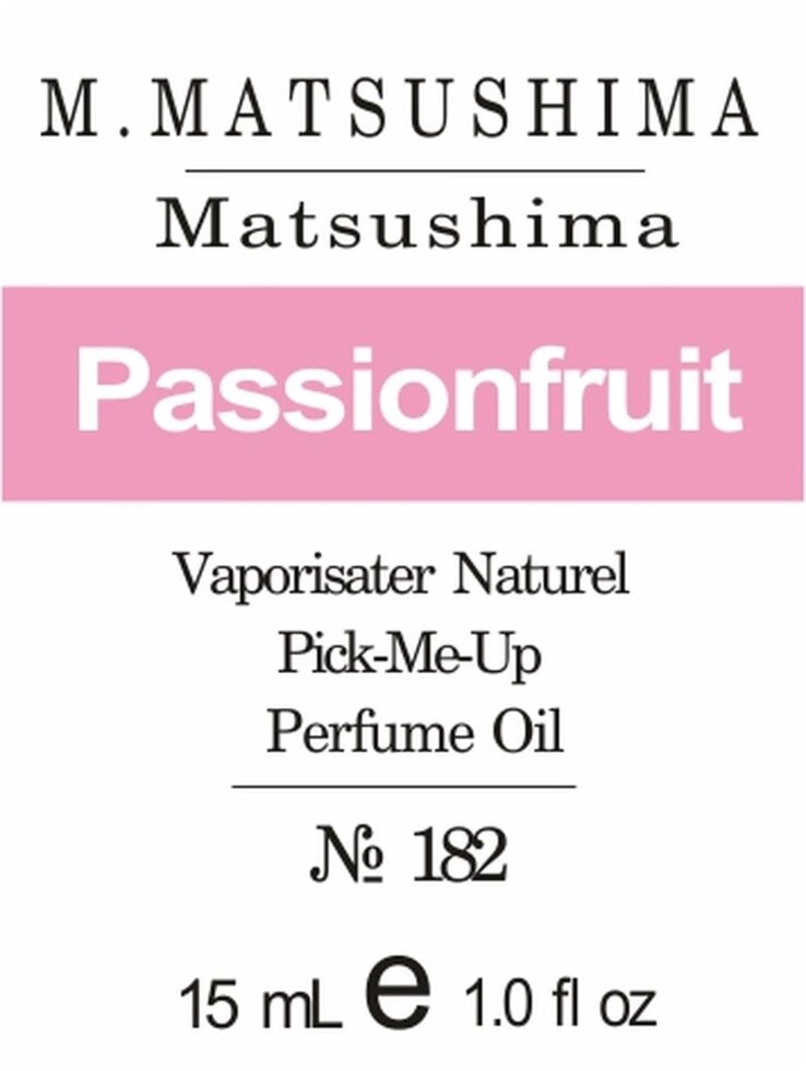 182 Matsushima Masaki Matsushima 15 мл від компанії Reni Parfum | Ameli | Наливна парфумерія | Парфумерні масла | Флакони - фото 1