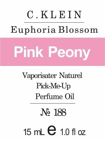188 «Euphoria Blossom» від C. KLEIN - Oil 50 мл від компанії Reni Parfum | Ameli | Наливна парфумерія | Парфумерні масла | Флакони - фото 1