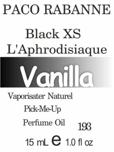 193 Black XS L" Aphrodisiaque Paco Rabanne 2013 15 мл