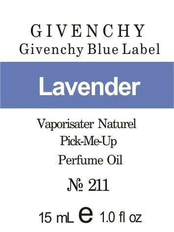 211 «Givenchy Blue Label» від Givenchy - Oil 50 мл від компанії Reni Parfum | Ameli | Наливна парфумерія | Парфумерні масла | Флакони - фото 1