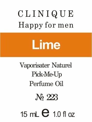 223 «Happy for men» від Clinique - Oil 50 мл від компанії Reni Parfum | Ameli | Наливна парфумерія | Парфумерні масла | Флакони - фото 1