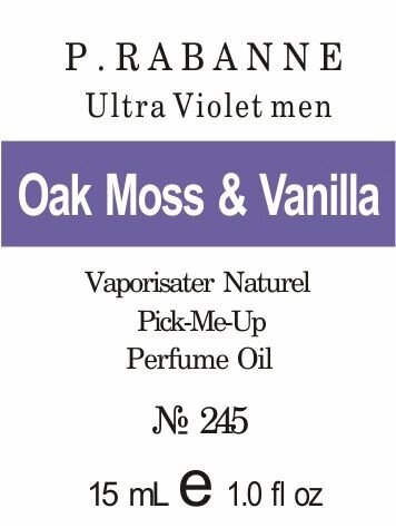 245 «Ultra Violet men» від Paco Rabanne - 15 мл від компанії Reni Parfum | Ameli | Наливна парфумерія | Парфумерні масла | Флакони - фото 1