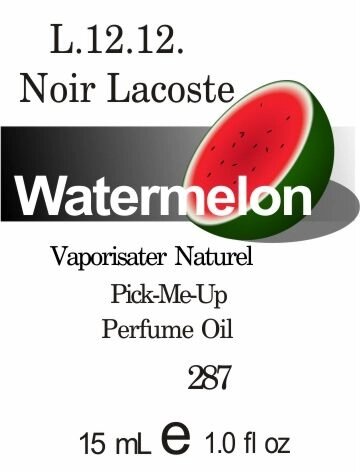287 Eau de Lacoste L12, 12 Noir -15мл від компанії Reni Parfum | Ameli | Наливна парфумерія | Парфумерні масла | Флакони - фото 1