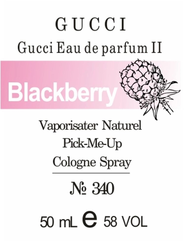 340 Gucci Eau de Parfum II 50 мл від компанії Reni Parfum | Ameli | Наливна парфумерія | Парфумерні масла | Флакони - фото 1