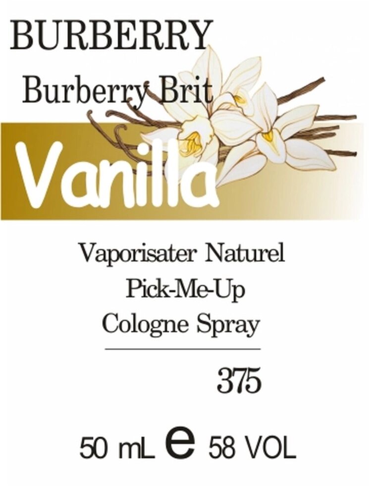 375 Burberry Brit Burberry - 50мл від компанії Reni Parfum | Ameli | Наливна парфумерія | Парфумерні масла | Флакони - фото 1