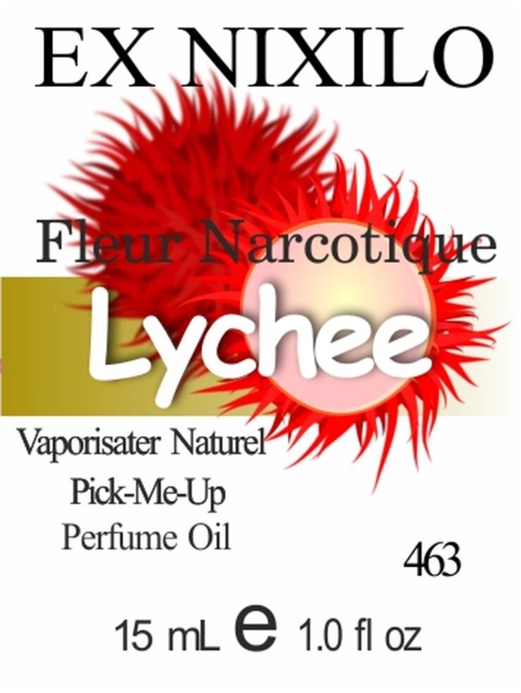 463 Fleur Narcotique Ex Nihilo 15 мл від компанії Reni Parfum | Ameli | Наливна парфумерія | Парфумерні масла | Флакони - фото 1