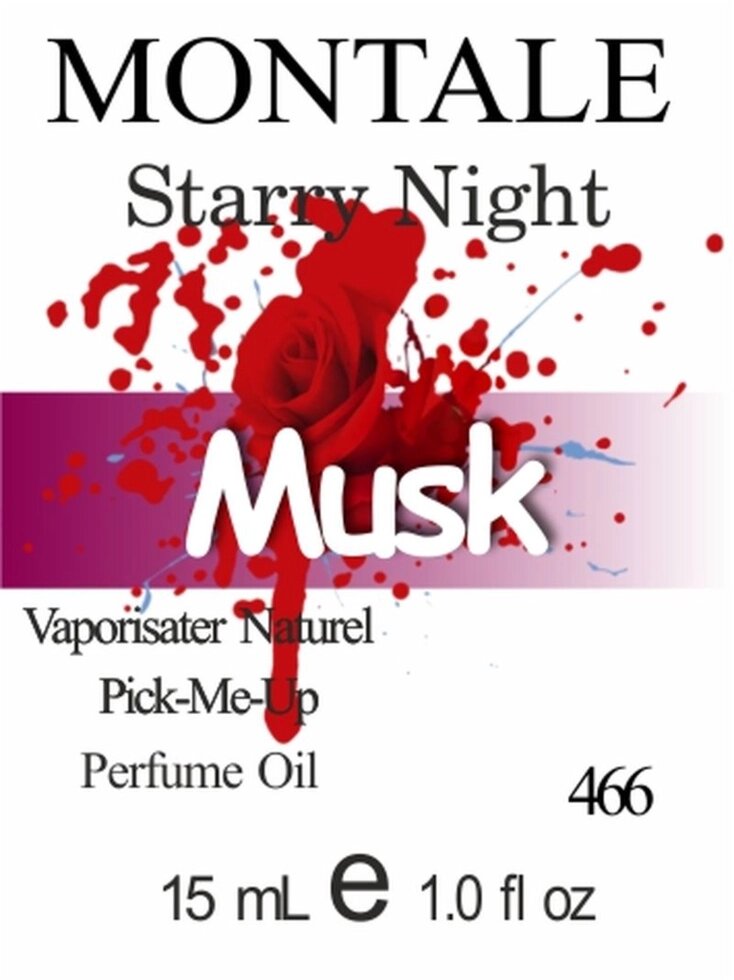 466 Starry Night Montale від компанії Reni Parfum | Ameli | Наливна парфумерія | Парфумерні масла | Флакони - фото 1