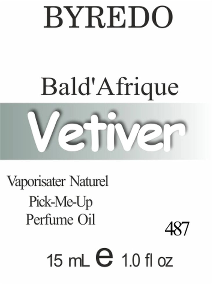 487 Bal d'Afrique Byredo унісекс 15 мл від компанії Reni Parfum | Ameli | Наливна парфумерія | Парфумерні масла | Флакони - фото 1