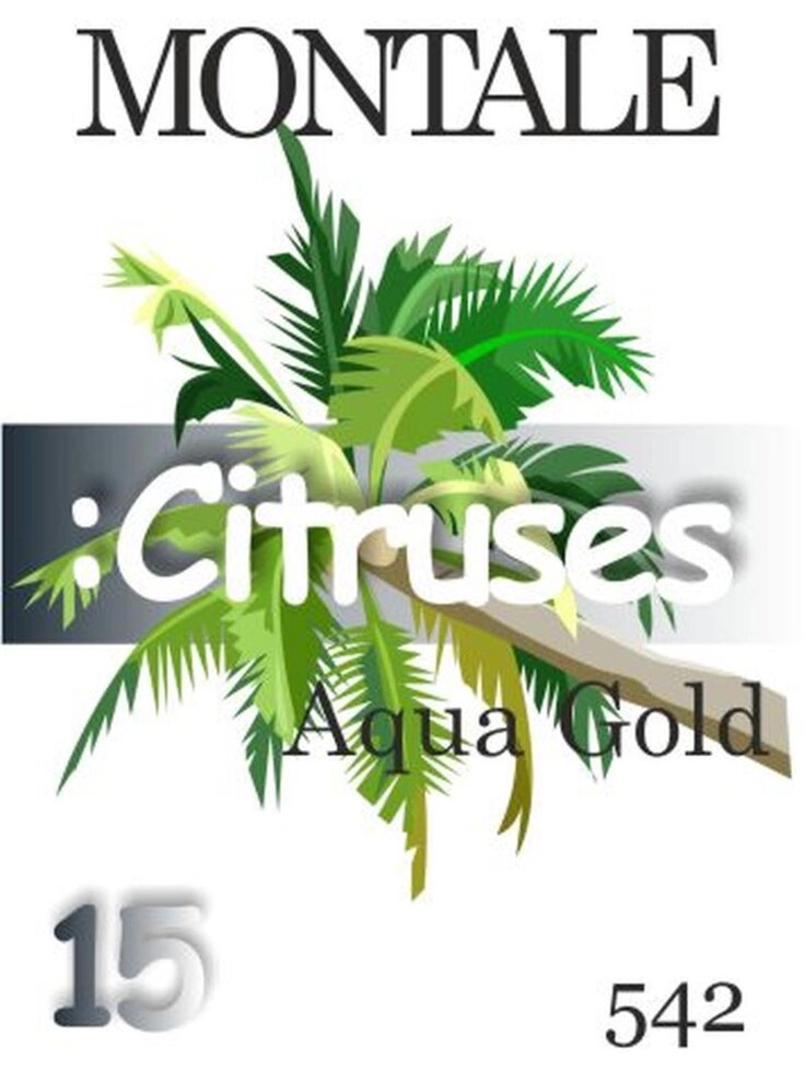 542 Aqua Gold Montale 15 мл від компанії Reni Parfum | Ameli | Наливна парфумерія | Парфумерні масла | Флакони - фото 1