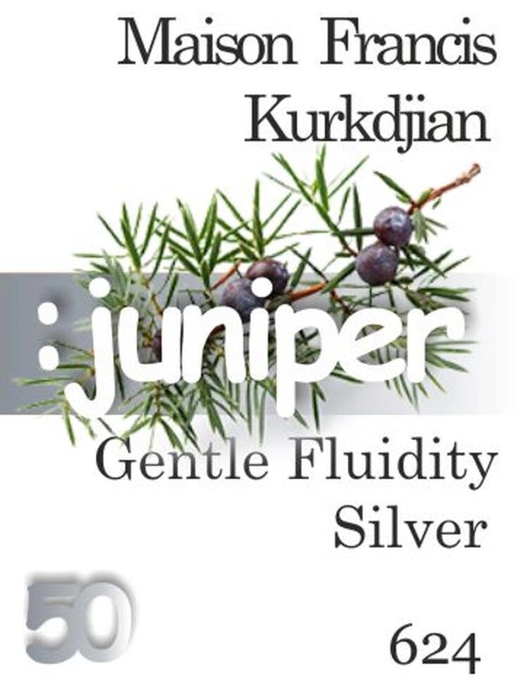 624 Gentle Fluidity Silver Maison Francis Kurkdjian 50 мл від компанії Reni Parfum | Ameli | Наливна парфумерія | Парфумерні масла | Флакони - фото 1