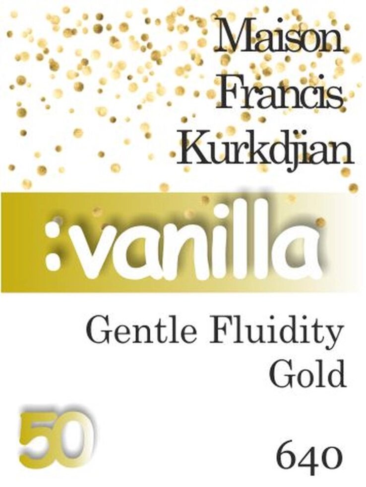 640 Gentle Fluidity Gold Maison Francis Kurkdjian 50 мл від компанії Reni Parfum | Ameli | Наливна парфумерія | Парфумерні масла | Флакони - фото 1