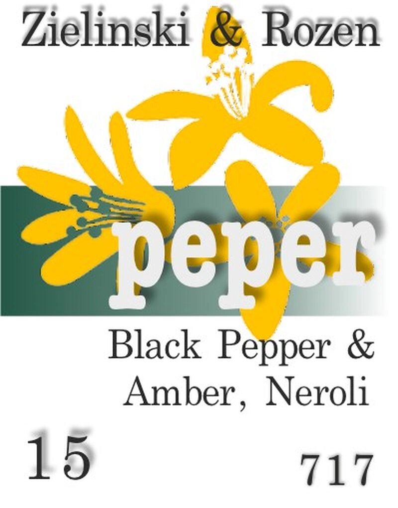 717 Black Pepper & Amber, Neroli Zielinski & Rozen 15 мл від компанії Reni Parfum | Ameli | Наливна парфумерія | Парфумерні масла | Флакони - фото 1