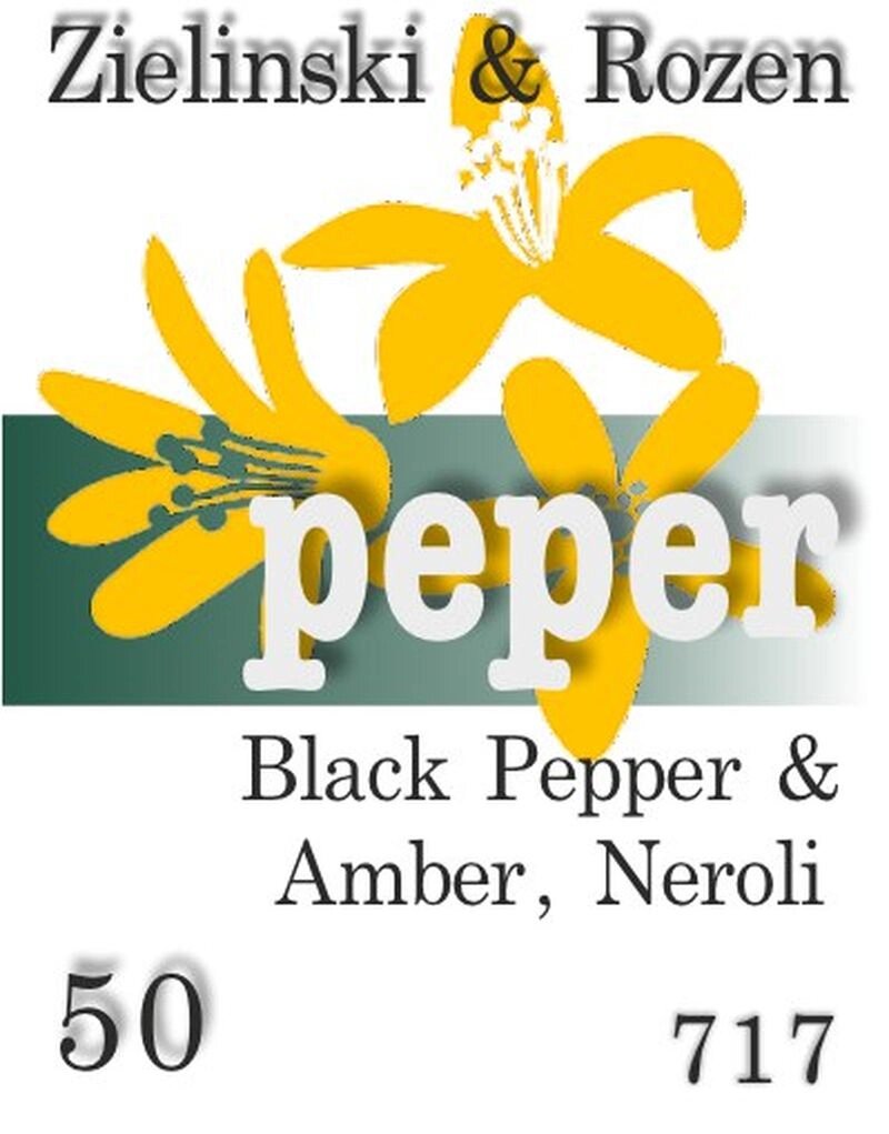 717 Black Pepper & Amber, Neroli Zielinski & Rozen 50 мл від компанії Reni Parfum | Ameli | Наливна парфумерія | Парфумерні масла | Флакони - фото 1