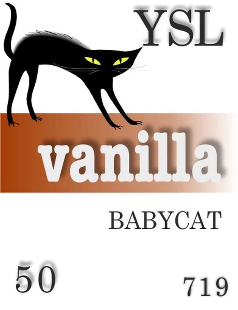 719 Babycat Yves Saint Laurent 50 мл від компанії Reni Parfum | Ameli | Наливна парфумерія | Парфумерні масла | Флакони - фото 1