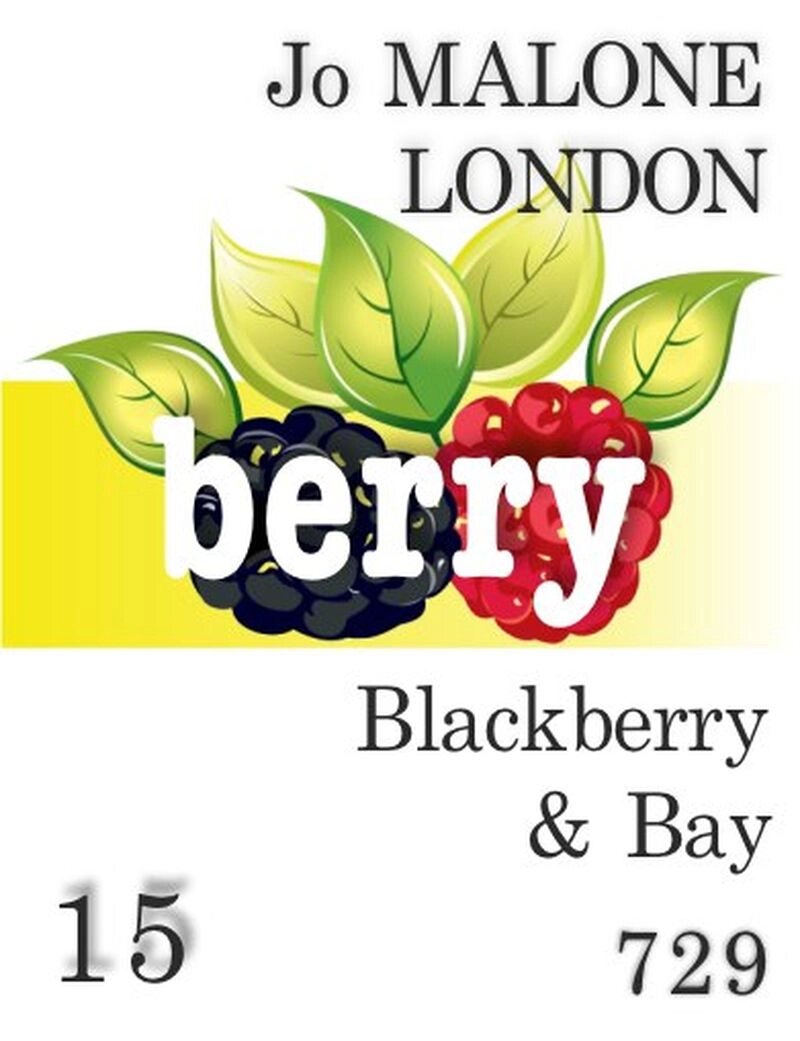 729 Blackberry & Bay Jo Malone London 15 мл від компанії Reni Parfum | Ameli | Наливна парфумерія | Парфумерні масла | Флакони - фото 1