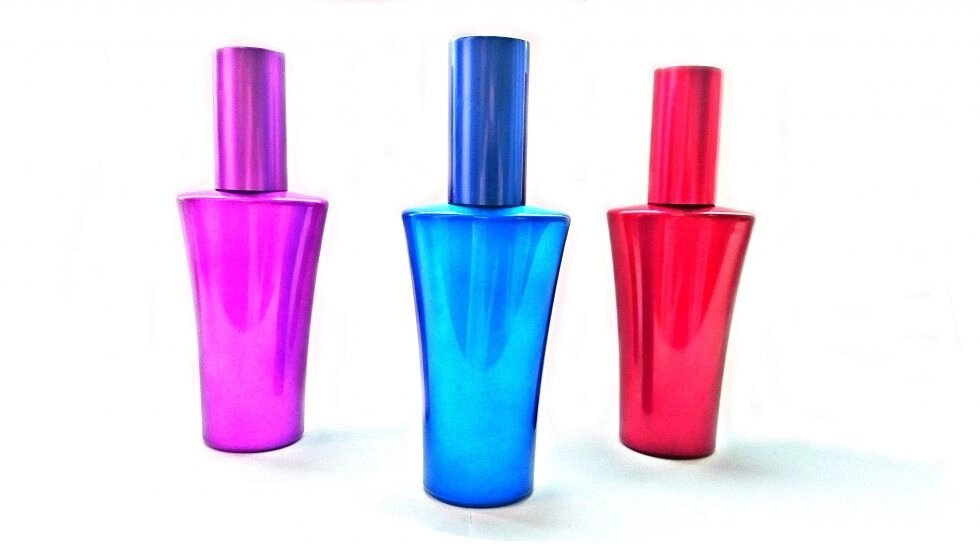 Беллар Флакон з кольорового скла з металевим спреєм 50 мл від компанії Reni Parfum | Ameli | Наливна парфумерія | Парфумерні масла | Флакони - фото 1
