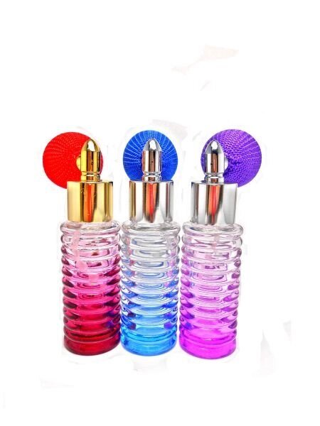 Флакон Спіраль 16 мл кольорове скло з металевий спрей від компанії Reni Parfum | Ameli | Наливна парфумерія | Парфумерні масла | Флакони - фото 1